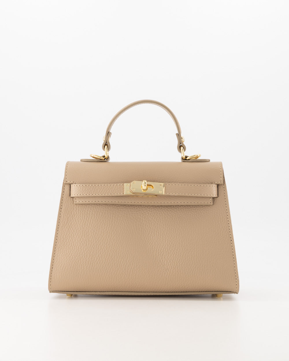 100% Leer Juliet medium Taupe