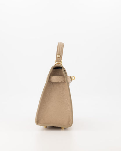 100% Leer Juliet medium Taupe