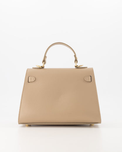 100% Leer Juliet medium Taupe