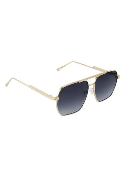 Metal summer sunglasses Black/Gold