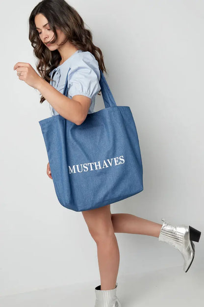Canvas shopper Musthaves denim