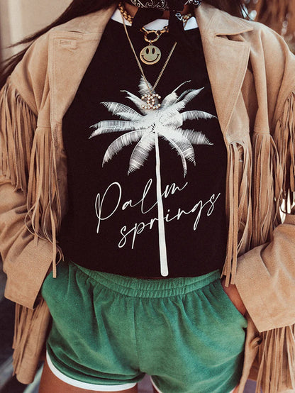 T-shirt Palm Springs White