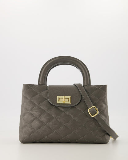 100% leren Crossbody tas Veronique Grain