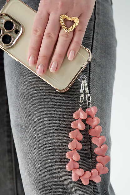 Telefoonketting Wild Hearts Roze