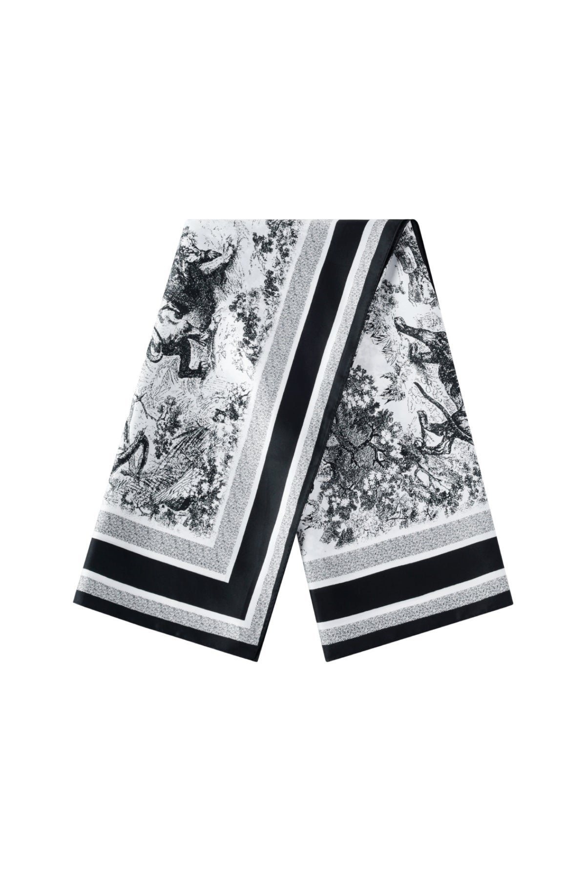 Sjaaltje Print Zwart/Wit