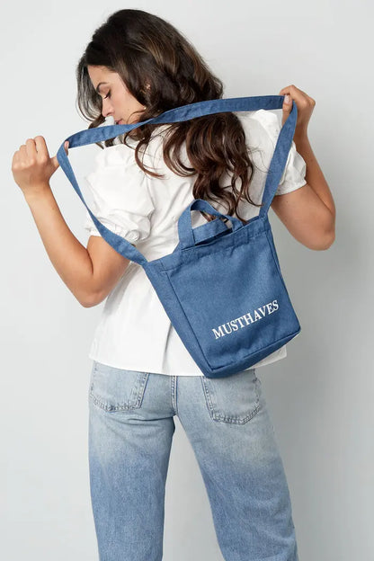 Canvas tas musthaves denim klein