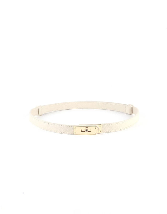 100% leren riem Claire Beige