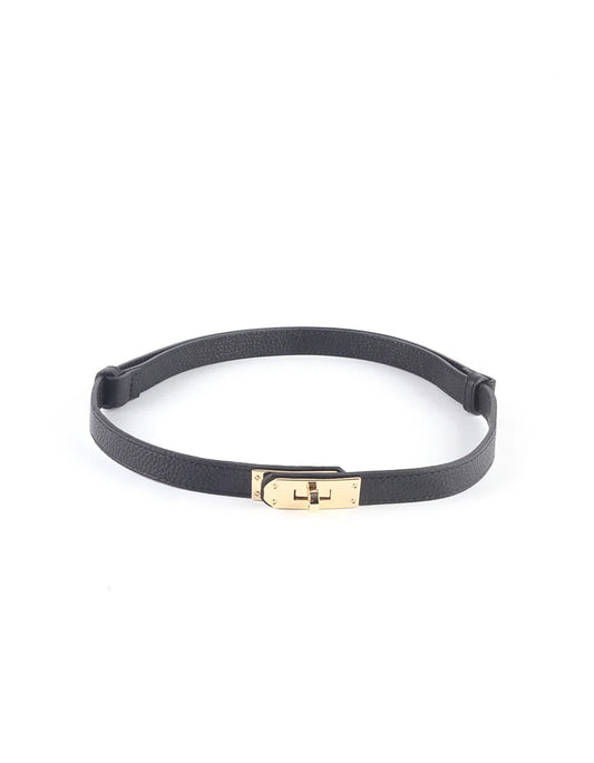 100% leren riem Claire Zwart