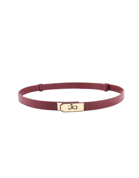 100% leren riem Claire Burgundy