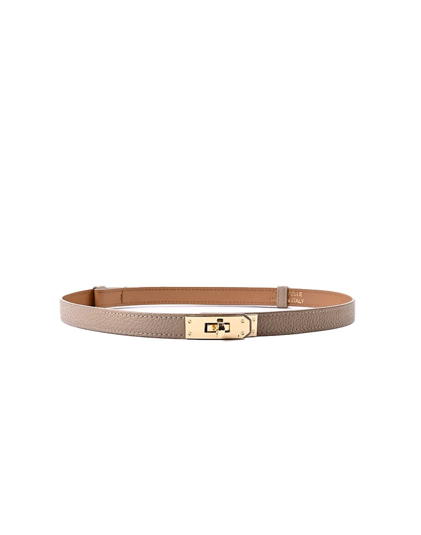100% leren riem Claire taupe