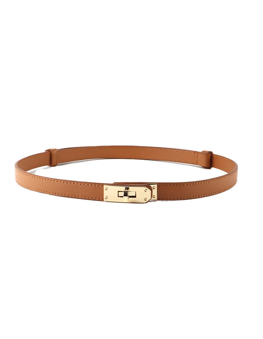 100% leren riem Claire Cognac