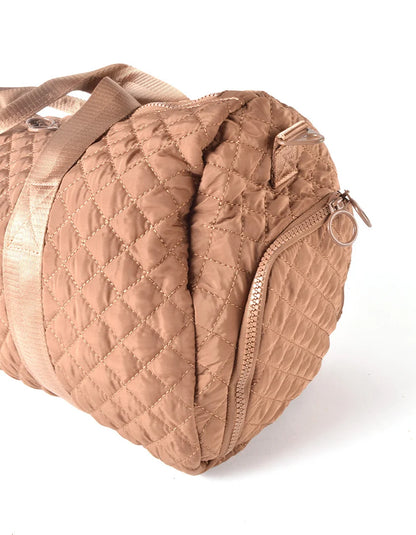 Nylon weekendtas Caramel