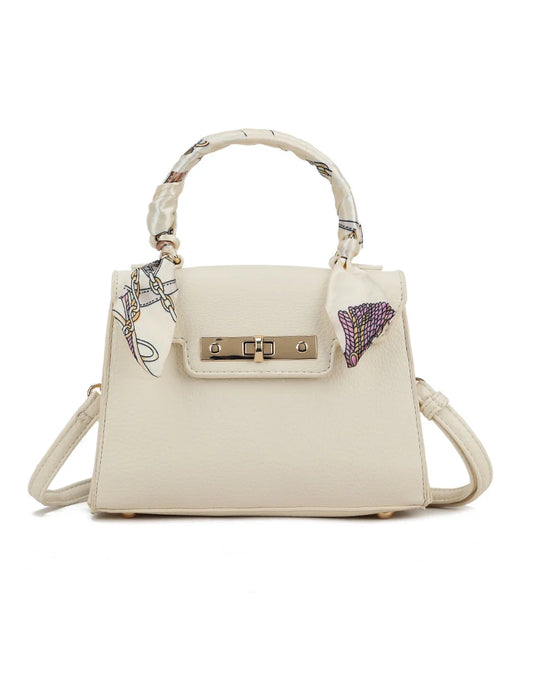 Schoudertas Bella met sjaal Beige