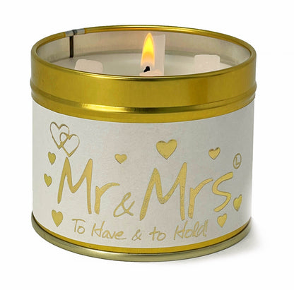 Lily Flame Geurkaars Mr & Mrs