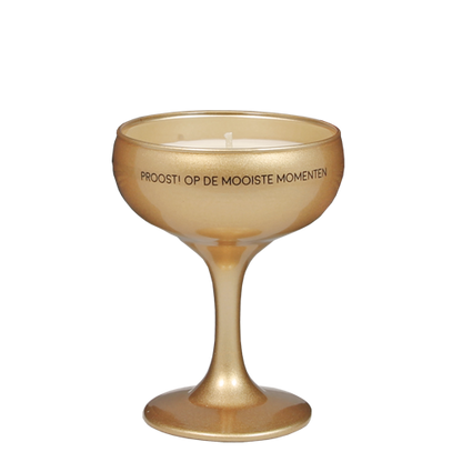 My Flame - Soja kaars Champagneglas - Proost! op de mooie momenten