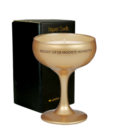 My Flame - Soja kaars Champagneglas - Proost! op de mooie momenten