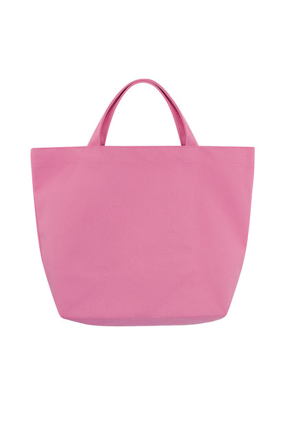 Canvas shopper My essentials groot roze