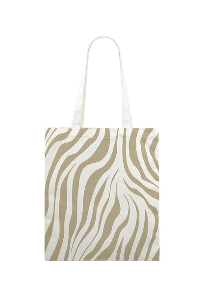 Canvas tas zebra klein